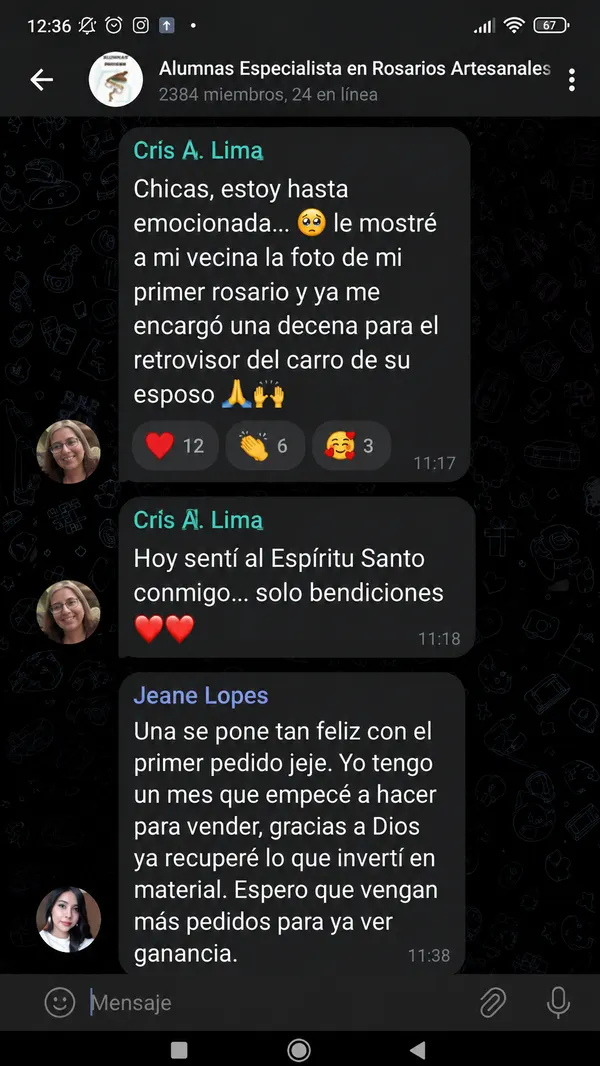 Testimonio 2 — alumna del curso Especialista en Rosarios